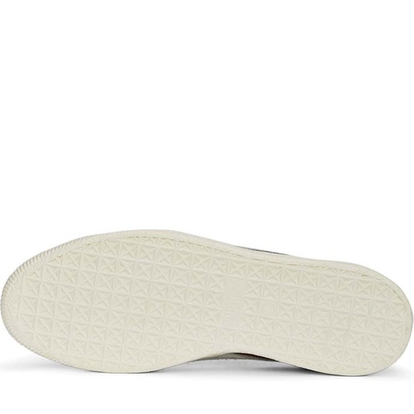 Puma Unisex Clyde Leather Eggplant Purple and Gray Sneakers - Picture 5 of 15